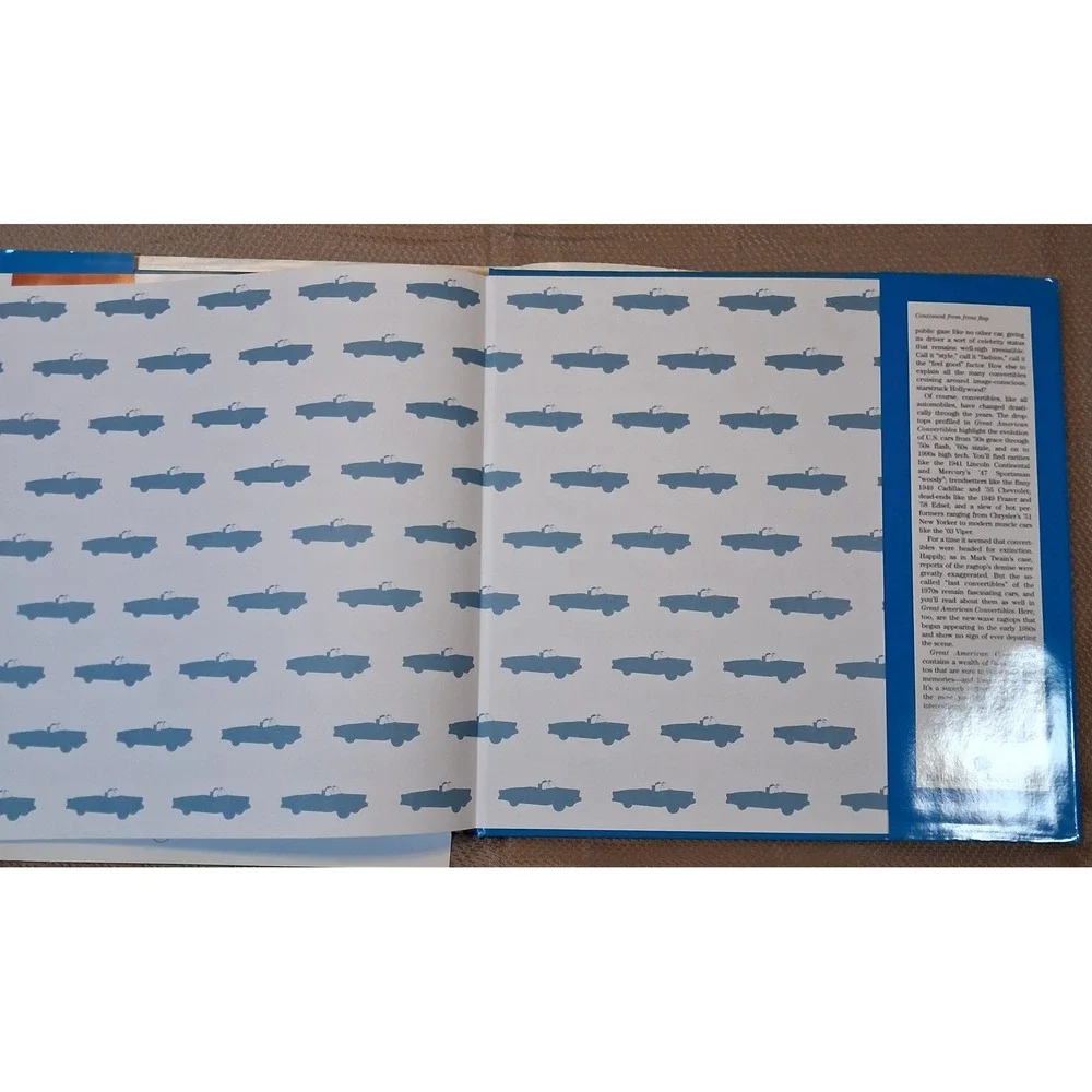 Great American Convertibles Coffee Table Book Hardcover 2003 ISBN 0785368728